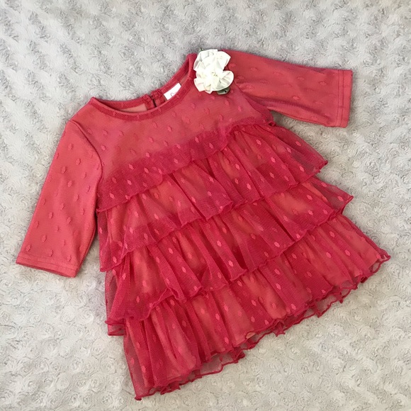 Baby Girl Tops Bundle Frilly Ruffles Lace 12 Month - Picture 2 of 9